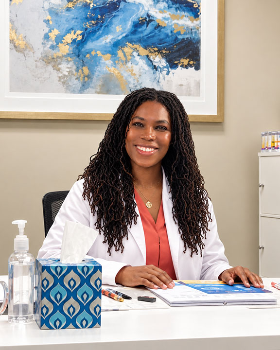 Warm Medical Office Portrait